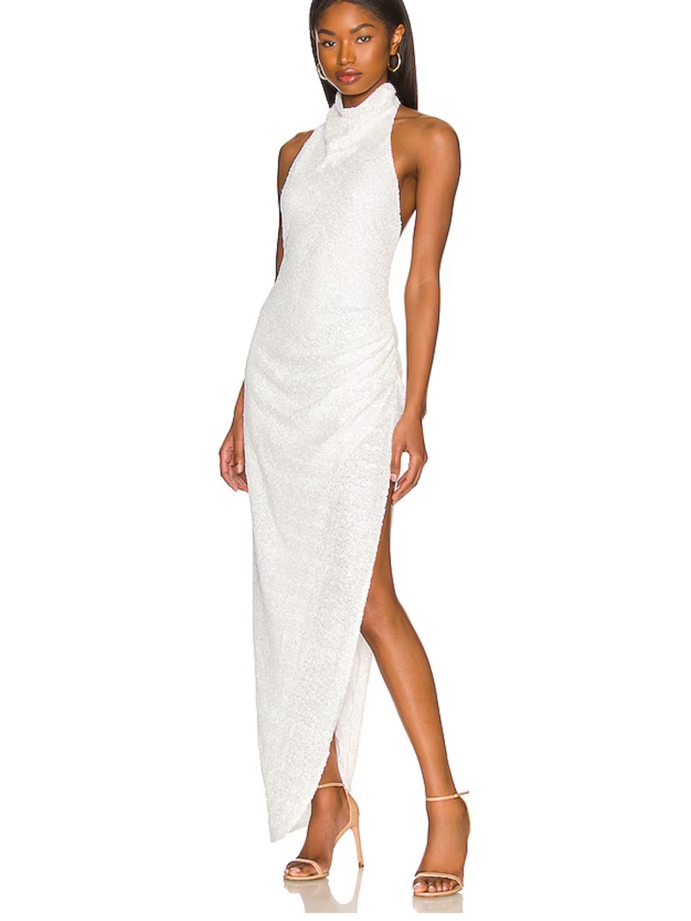REVOLVE samba gown Amanda Uprichard White Sequin